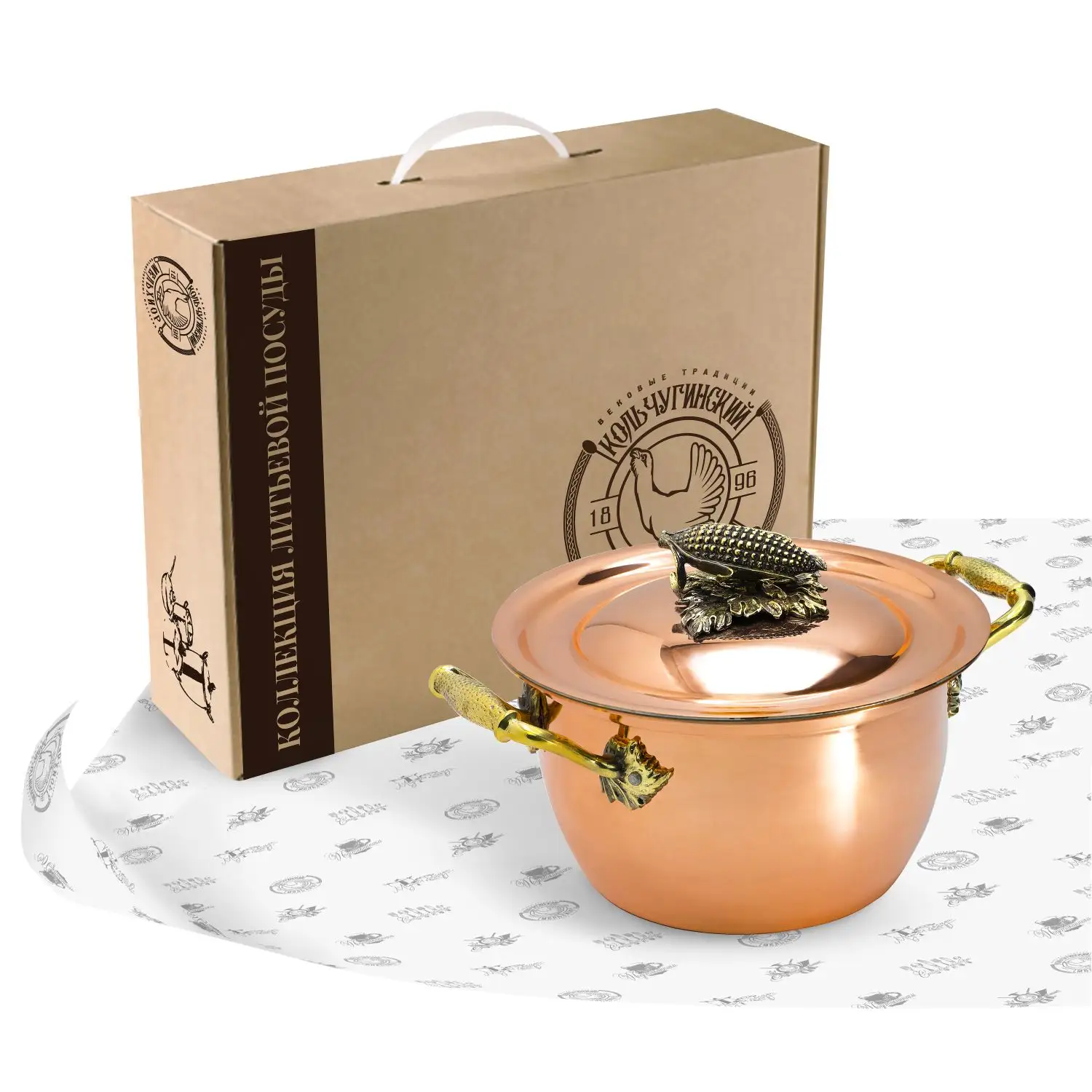 Кастрюля медная 