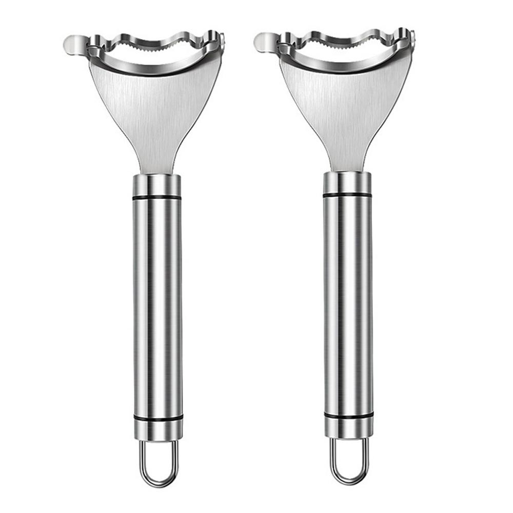 2 шт. кукурузоочиститель кукурузный строгальный молотилка из нержавеющей стали кукурузоочиститель для кукурузы в початках кукуруза Silver ( 2Pcs )