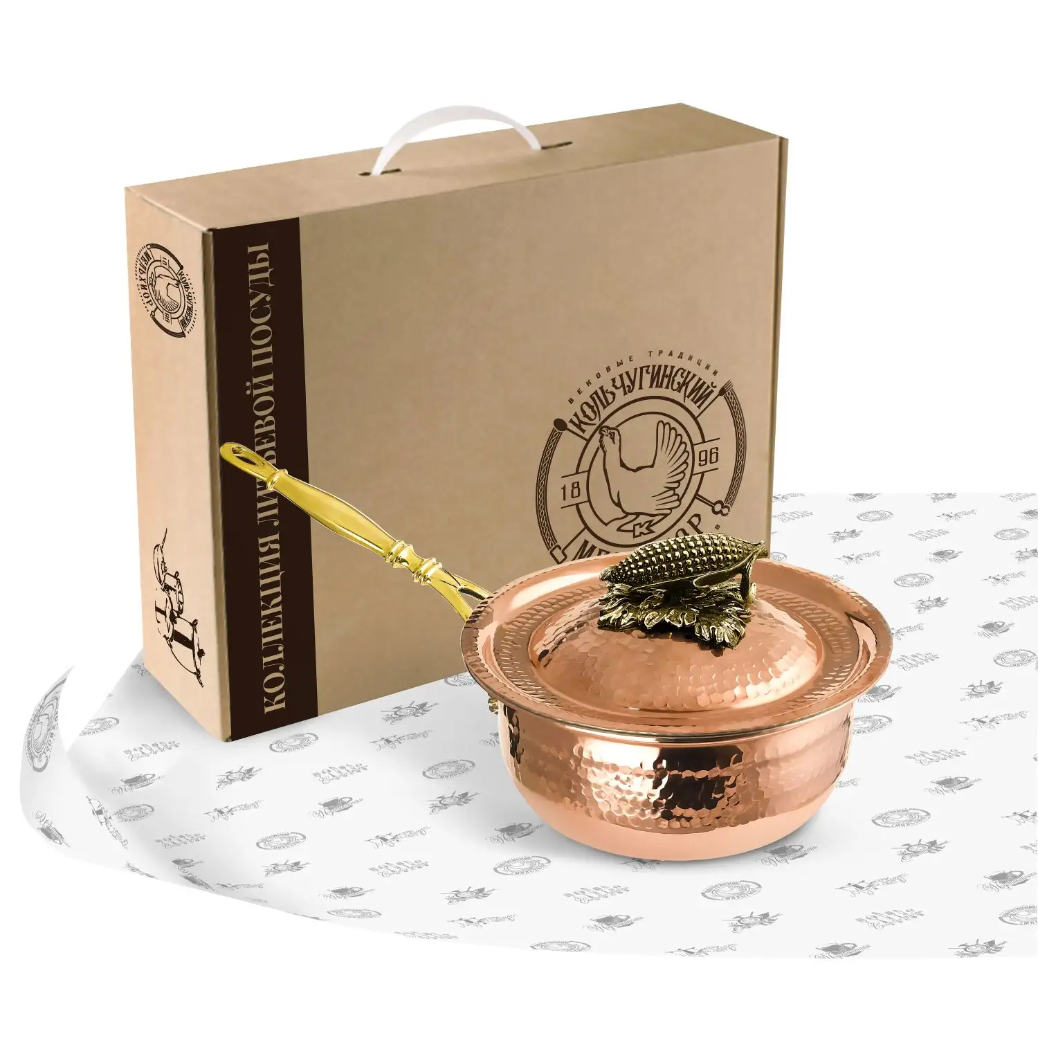 Сотейник медный кованый 