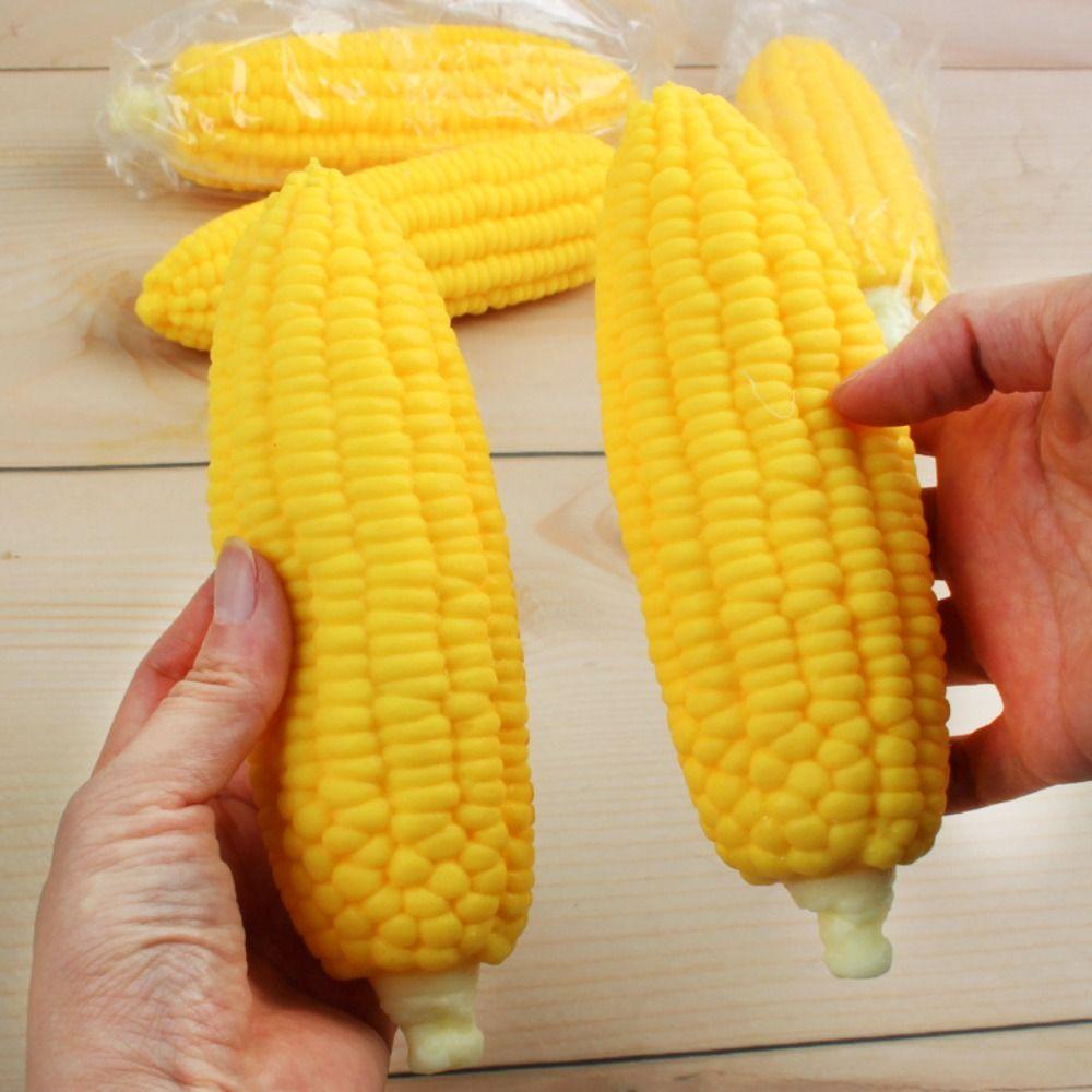 Симуляция Кукуруза Непоседа Симуляция Кукуруза Резина Симуляция Кукуруза Игрушки для щипания Детские игрушки 12X4